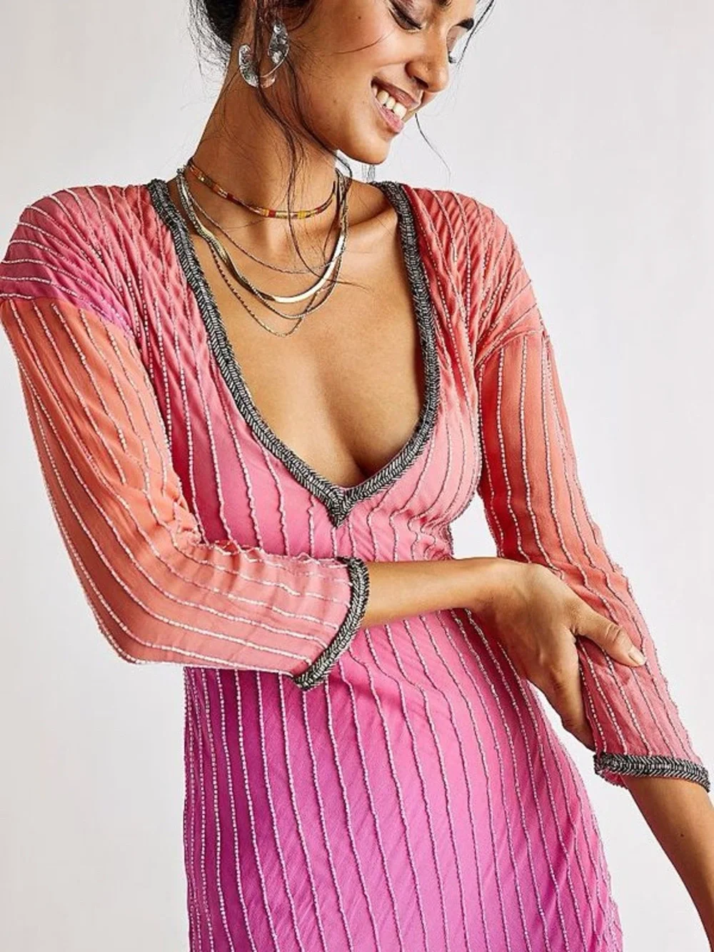 Free People X Jens Pirate Booty Beegee Maxi Dress Medium NWT $350